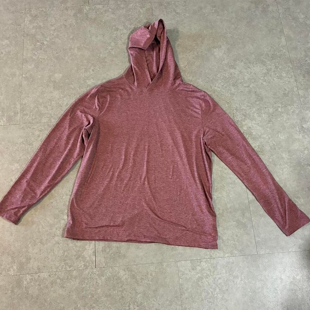Abercrombie-fitch Women's Pink and Burgundy Hoodie